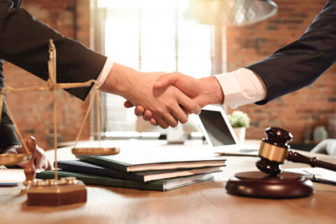 David J. Cowhey The New Jersey Dog Bite Lawyer - Lawyer Shaking Hands