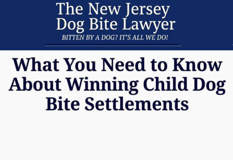 Child Dog Bite Settlements NJ