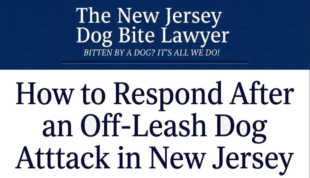 Off Leash Dog Attacks How to Respond in NJ